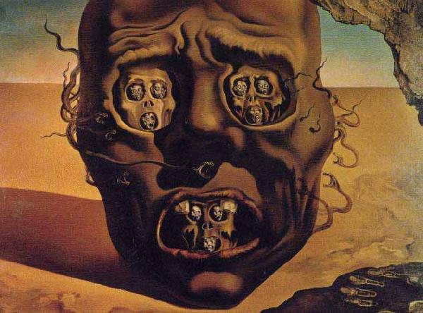salvadore dali The Face of War oil painting image